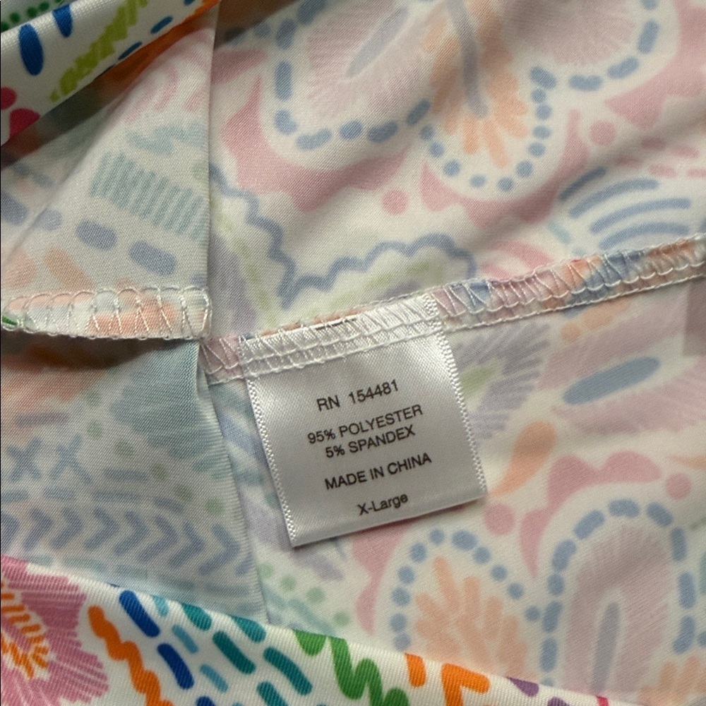 Jean-Pierre Klifa boulevard Multicolor Patterned Pants. Wide leg. Stretch. XL - Picture 10 of 12